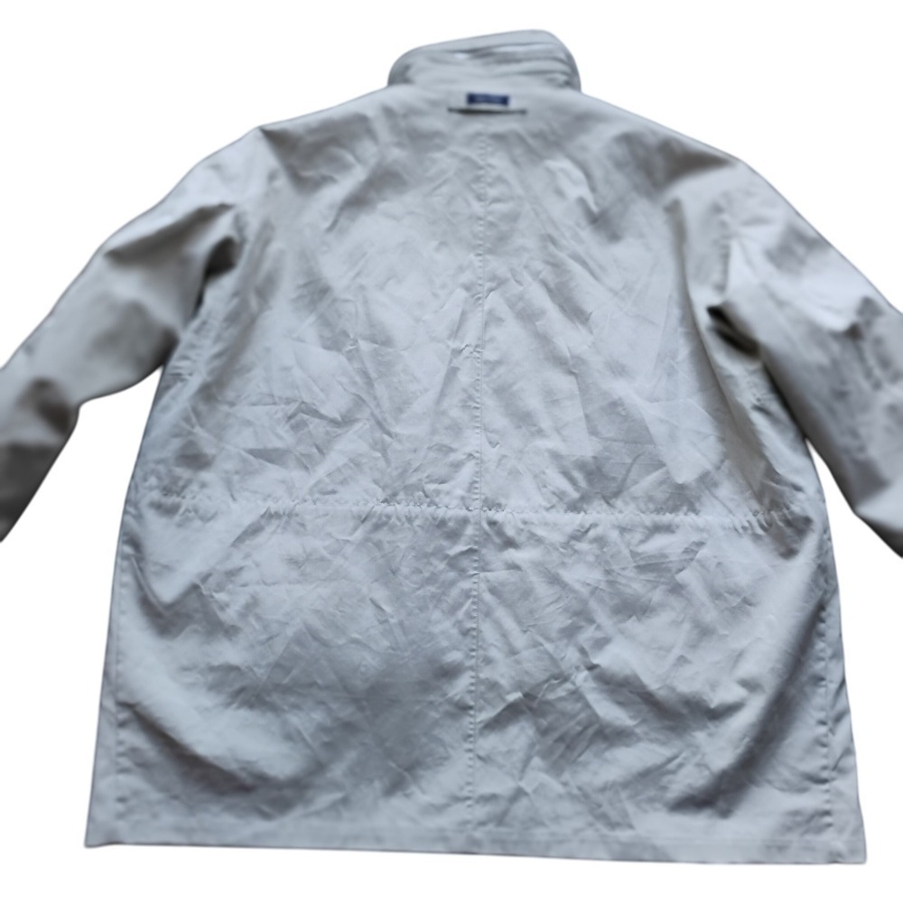 Nautica 4XL Men's Jacket – Off-White, Hidden Hood, Quilted Lining, Dual Closure - Picture 10 of 10
